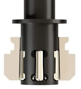 Machine feeding (M) external burnishing tool — for CNC lathes