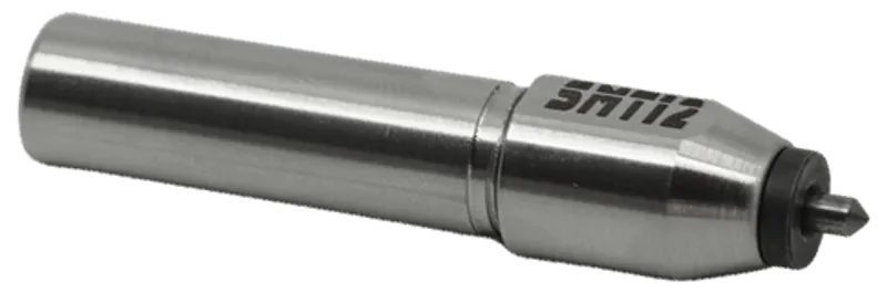 SMT12 compact scratch marking tool — perspective view showing tool body and carbide needle tip
